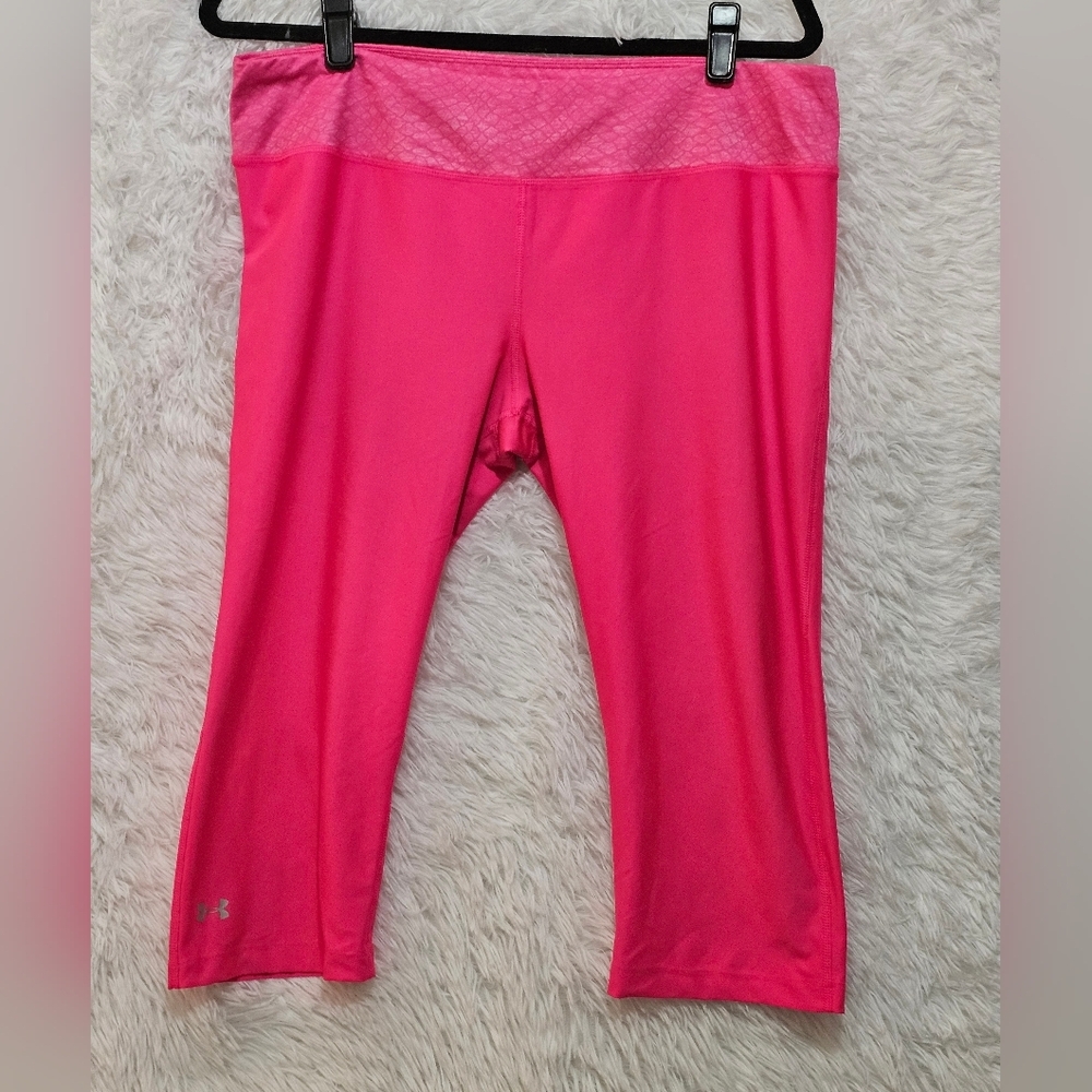 Under Armour Hot Pink Capri Workout Leggings
